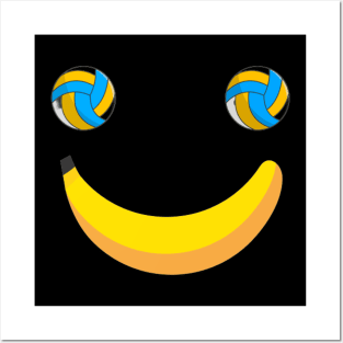 banana smile Posters and Art